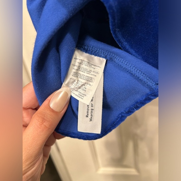 J. Crew Royal Blue Peplum Sleeveless Top- NWT - Picture 6 of 6